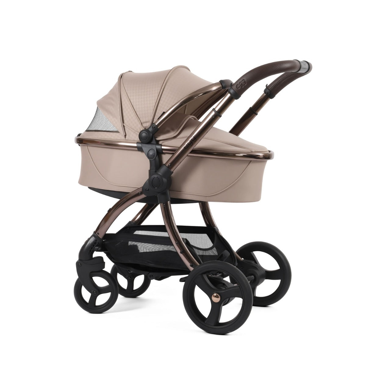 Egg 3 Luxury Maxi-Cosi Cabriofix i-Size Special Edition Travel System Bundle - Houndstooth Almond