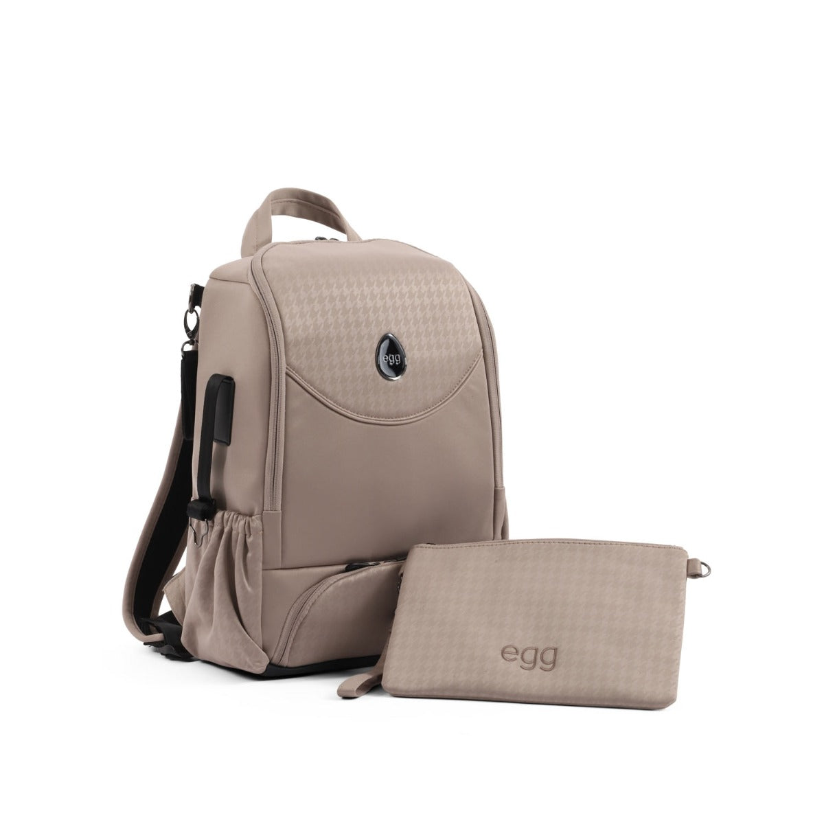 Egg 3 Luxury Cybex Cloud T i-Size Special Edition Travel System Bundle - Houndstooth Almond