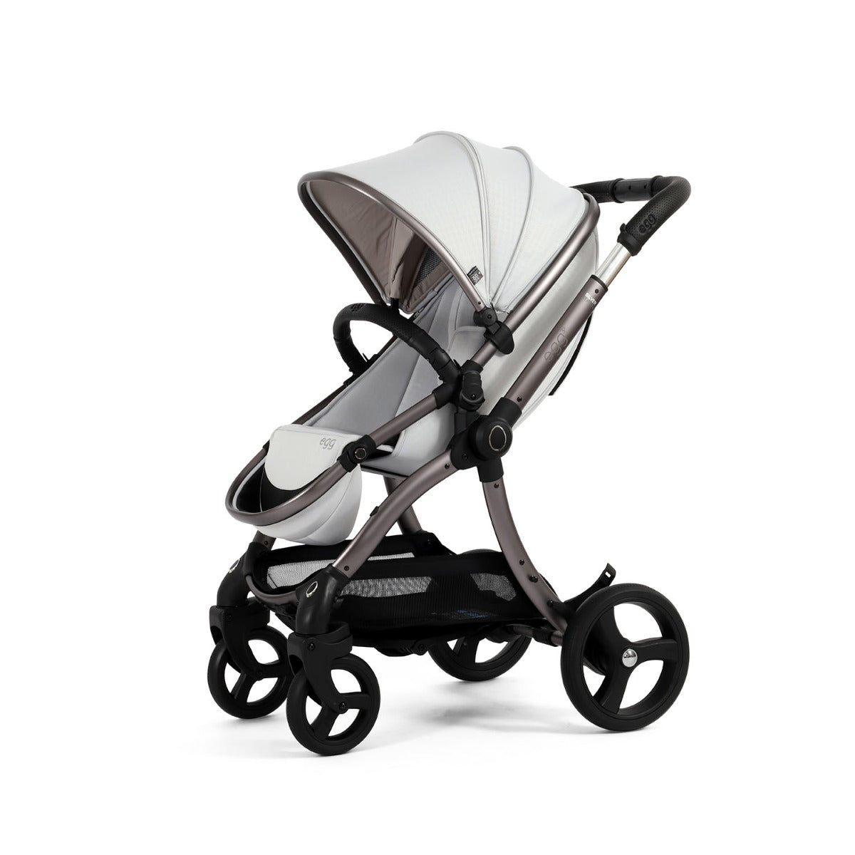 Egg 3 Luxury Cybex Cloud T i-Size Special Edition Travel System Bundle - Houndstooth Silver