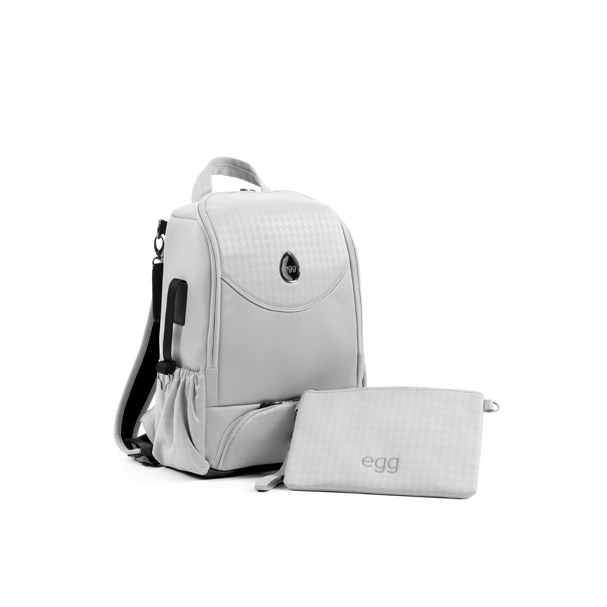 Egg 3 Luxury Cybex Cloud T i-Size Special Edition Travel System Bundle - Houndstooth Silver
