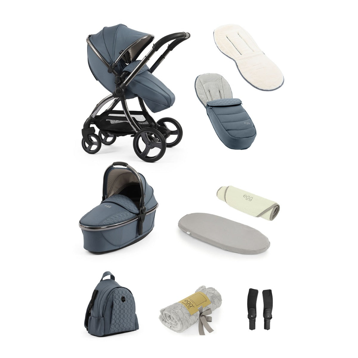 Egg 3 Luxury Cybex Cloud T i-Size Travel System Bundle - Topaz