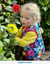 Toby Tiger Organic Bold Floral Reversible Gilet