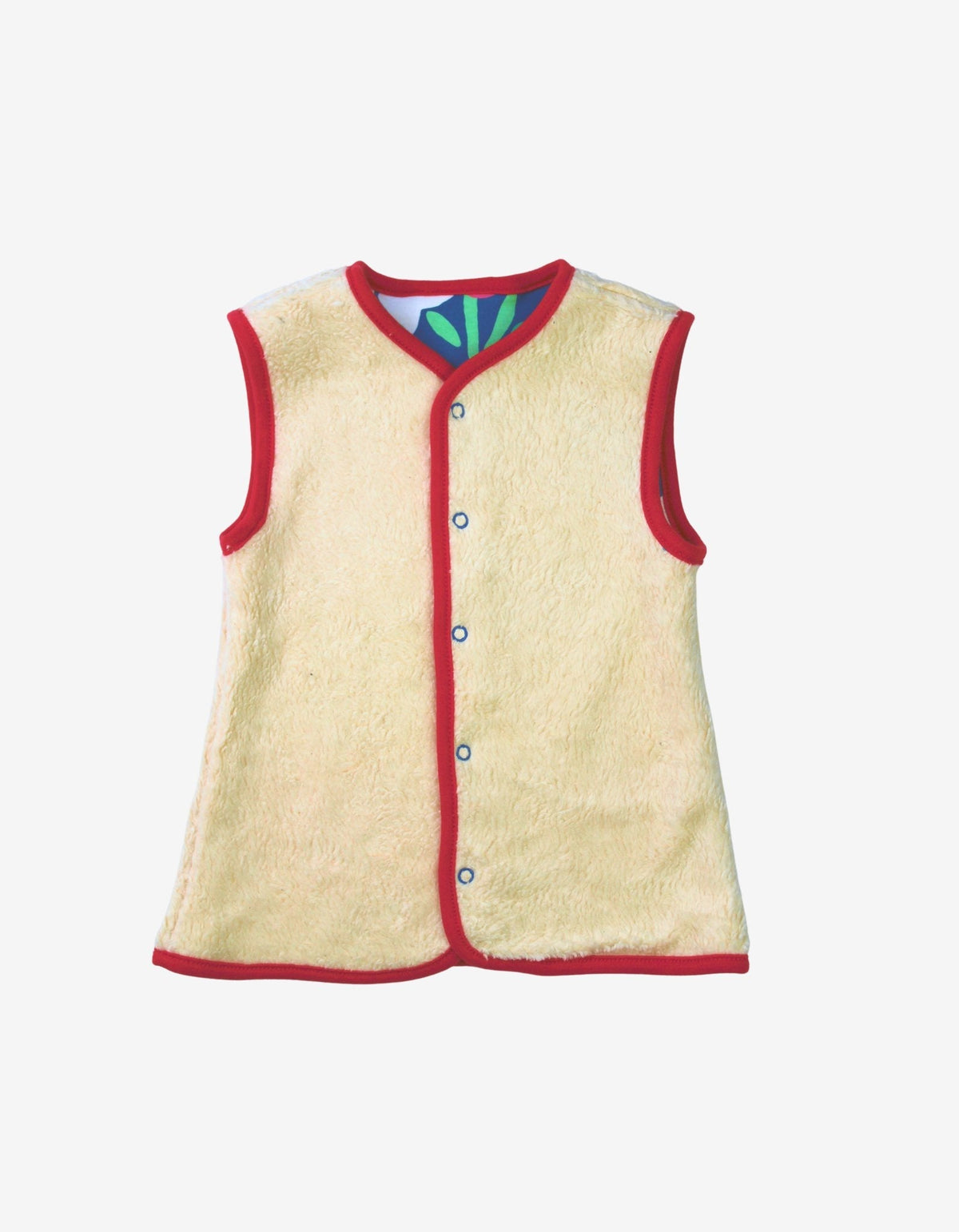 Toby Tiger Organic Bold Floral Reversible Gilet