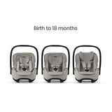 Silver Cross Glide Plus 360 Infant Car Seat & Base Plus 360 - Natural Taupe