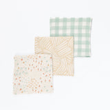 Tutti Bambini Large Muslin Square Swaddles 3pk - Good Life