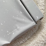 Standard Changing Mat - Grey-green moon and stars Print