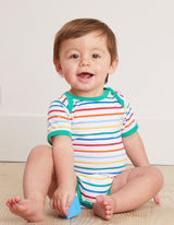 Toby Tiger Organic Rainbow Print Baby Gift Set