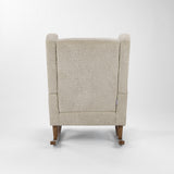 Tutti Bambini Harper Wingback Rocking Chair & Footstool - Mushroom