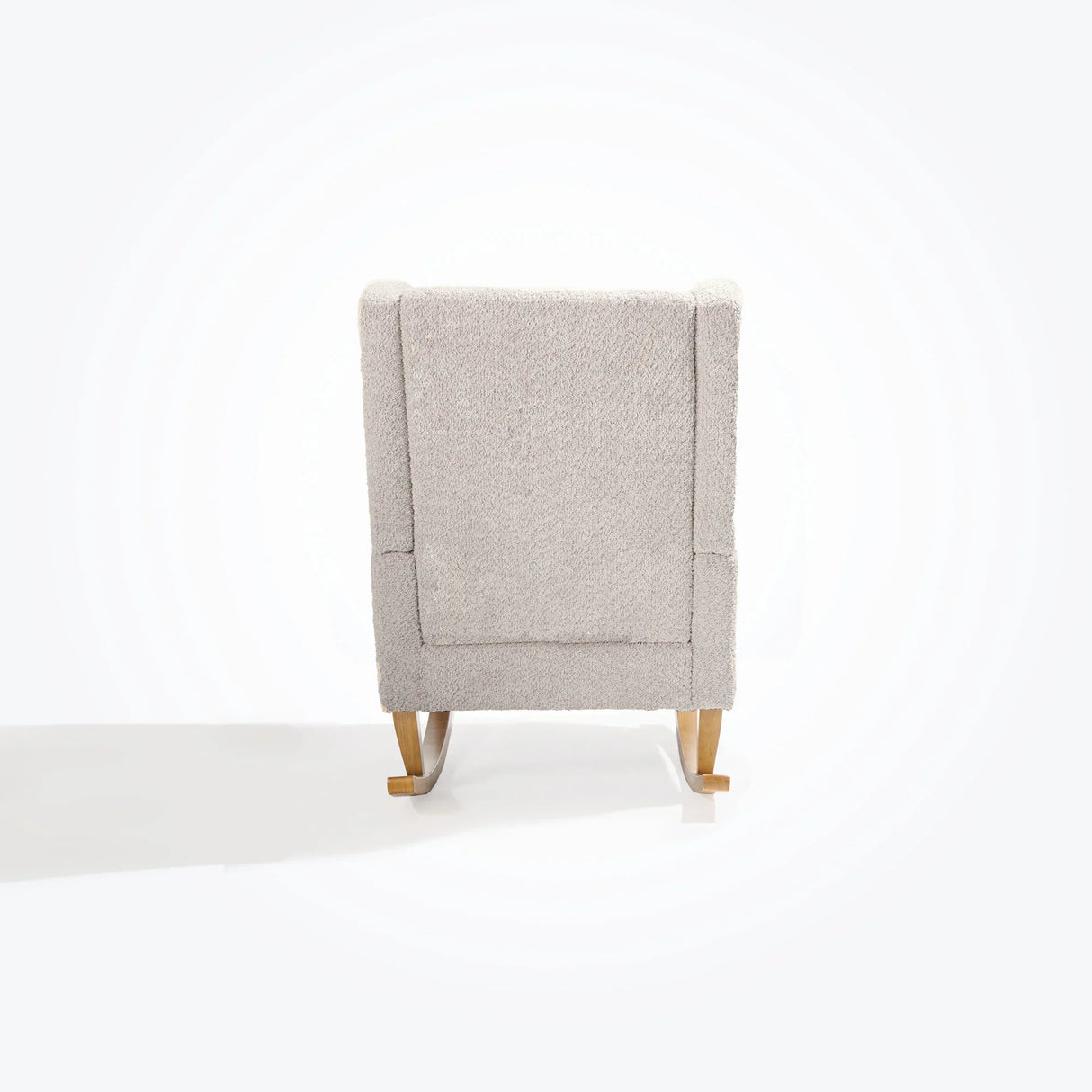 Tutti Bambini Harper Wingback Rocking Chair & Footstool - Teddy Mushroom