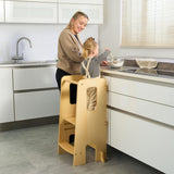 Tutti Bambini Helping Hands Montessori Toddler Learning Tower - Natural