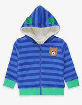 Toby Tiger Organic Camping Bear Applique Hoodie