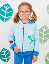 Toby Tiger Organic English Garden Applique Hoodie