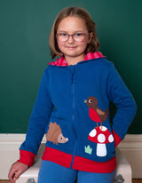 Organic Floral Mushroom Applique Hoodie
