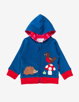 Organic Floral Mushroom Applique Hoodie