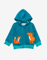 Toby Tiger Organic Fox Applique Hoodie