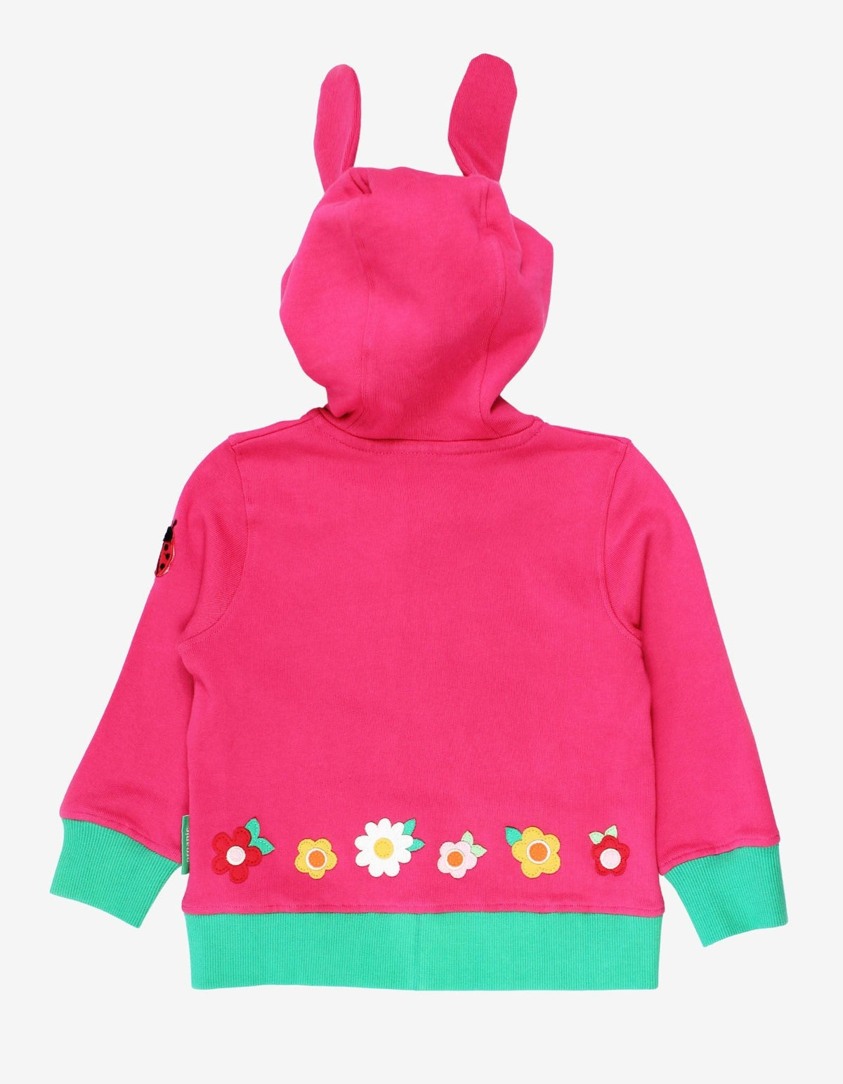 Toby Tiger Organic Leaping Bunny Applique Hoodie