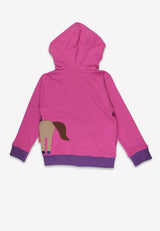 Toby Tiger Organic Hillside Pony Applique Hoodie