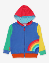 Toby Tiger Organic Rainbow Applique Hoodie