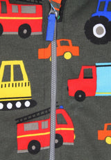 Toby Tiger Organic Transport Print Hoodie