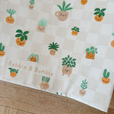 Anti-Roll Wedge Baby Changing Mat - Pot Plants