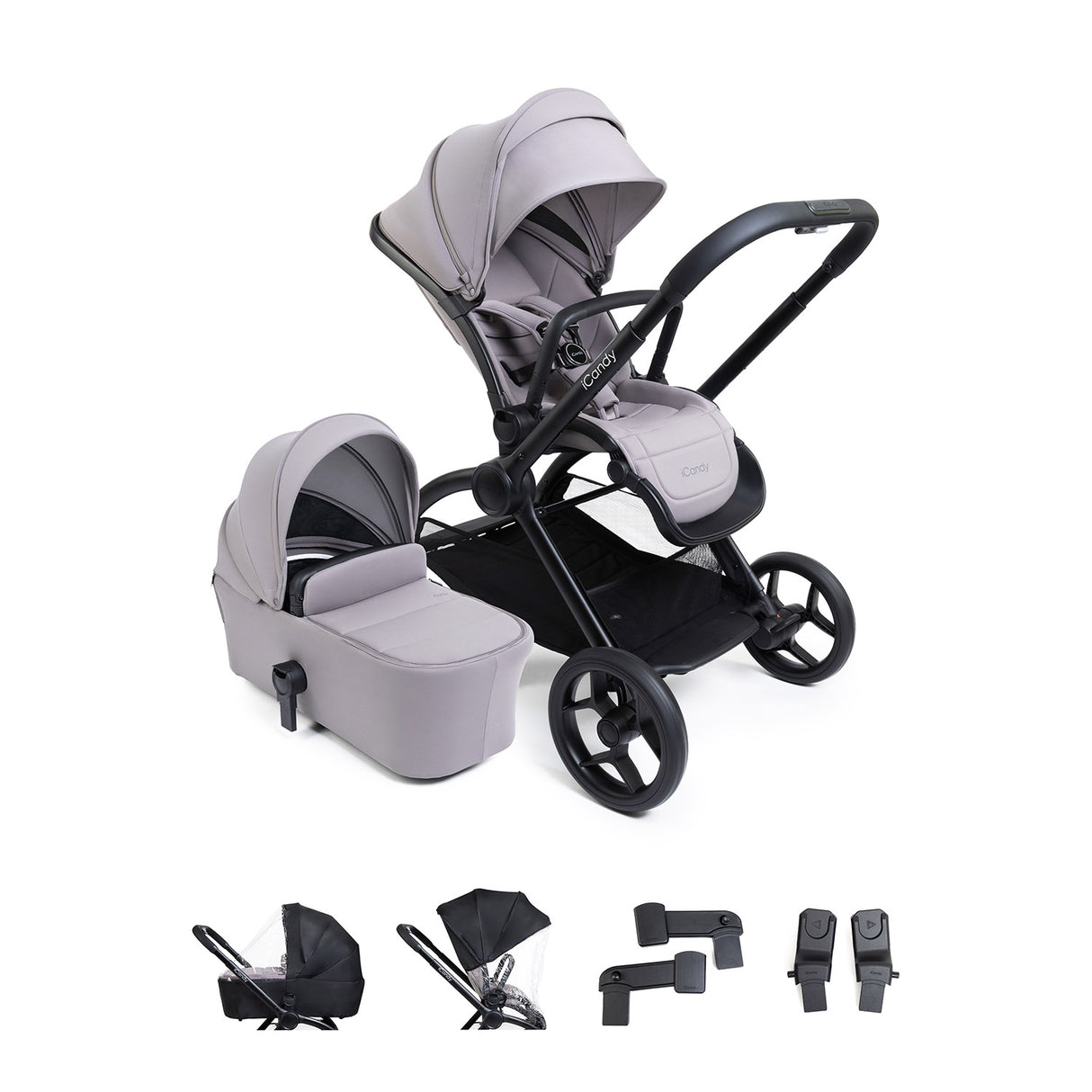 iCandy Core 2 Pushchair & Carrycot - Storm Grey