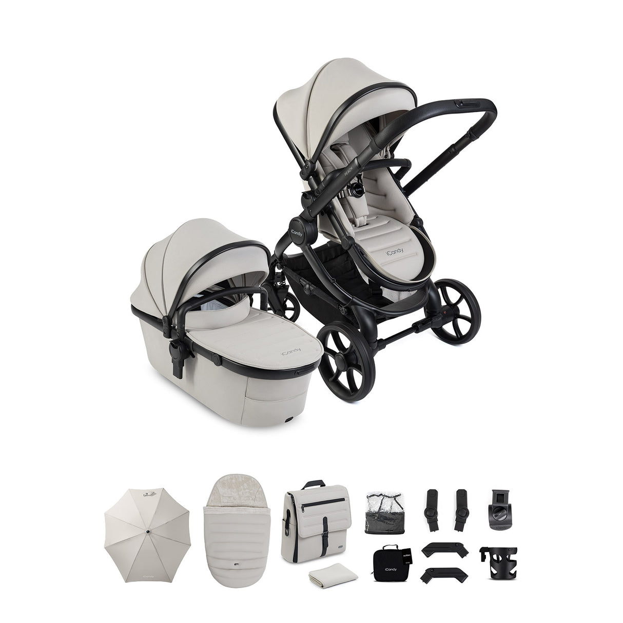 iCandy Peach 8 Complete Accessory Bundle - Taupe