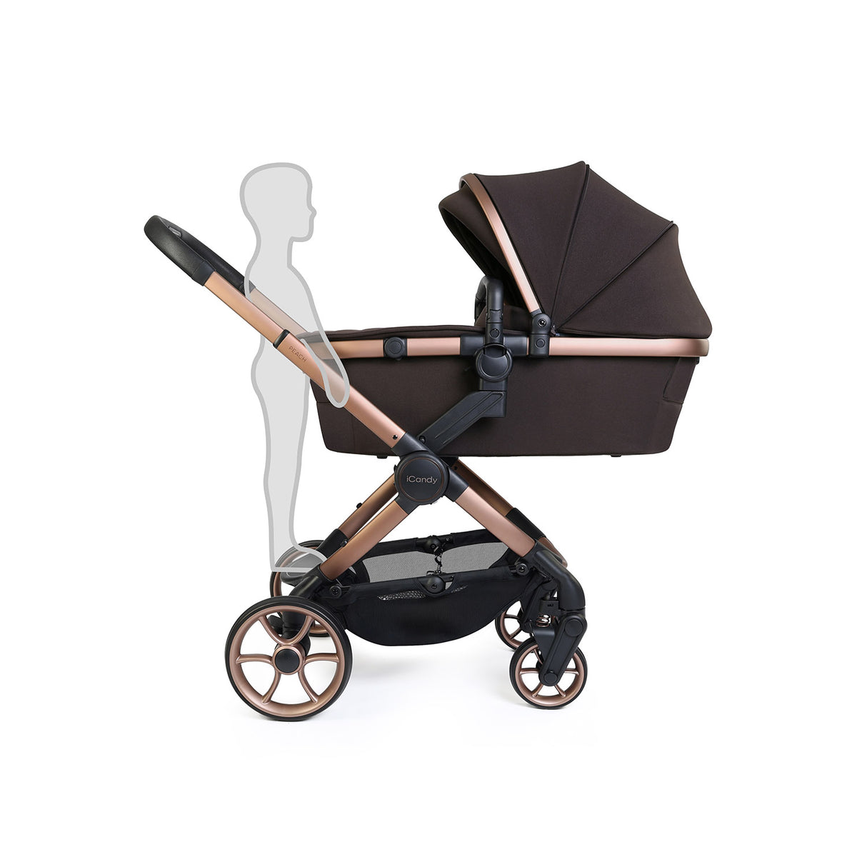 iCandy Peach 8 Editions Maxi-Cosi Cabriofix iSize Car Seat & Base Bundle - Pecan