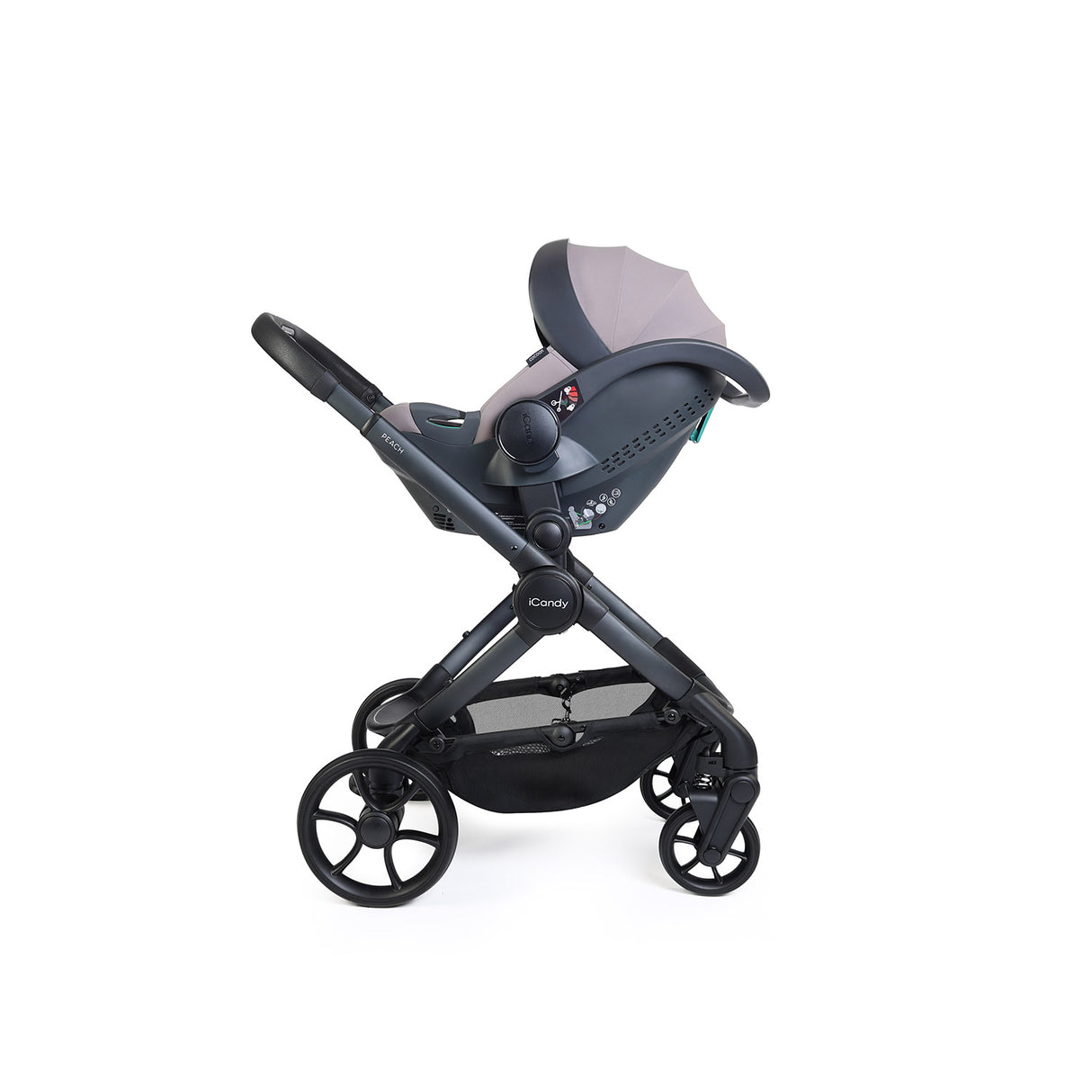 iCandy Peach 8 Cocoon 360 Car Seat & Base Bundle - Grey