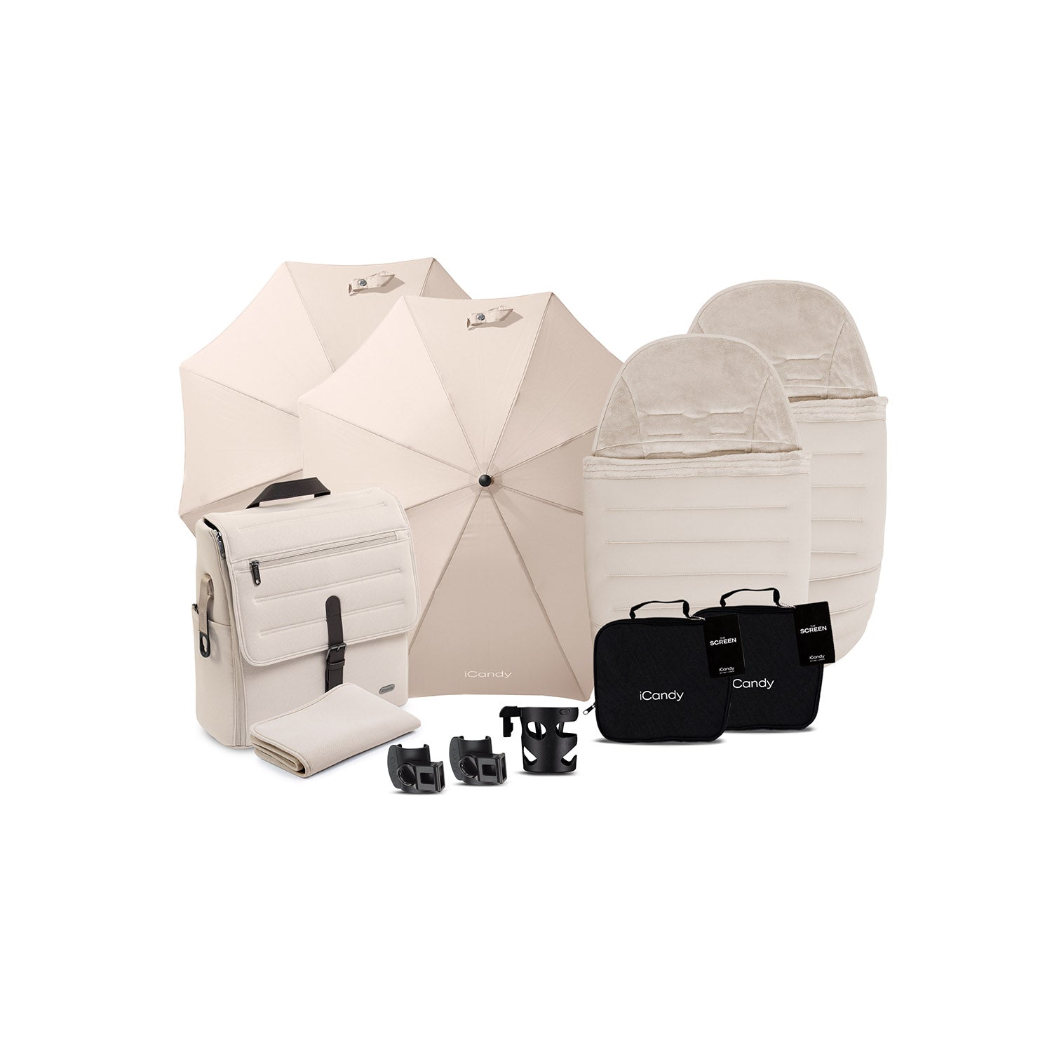 iCandy Peach 8 Editions Double Complete Accessory Bundle - Biscotti
