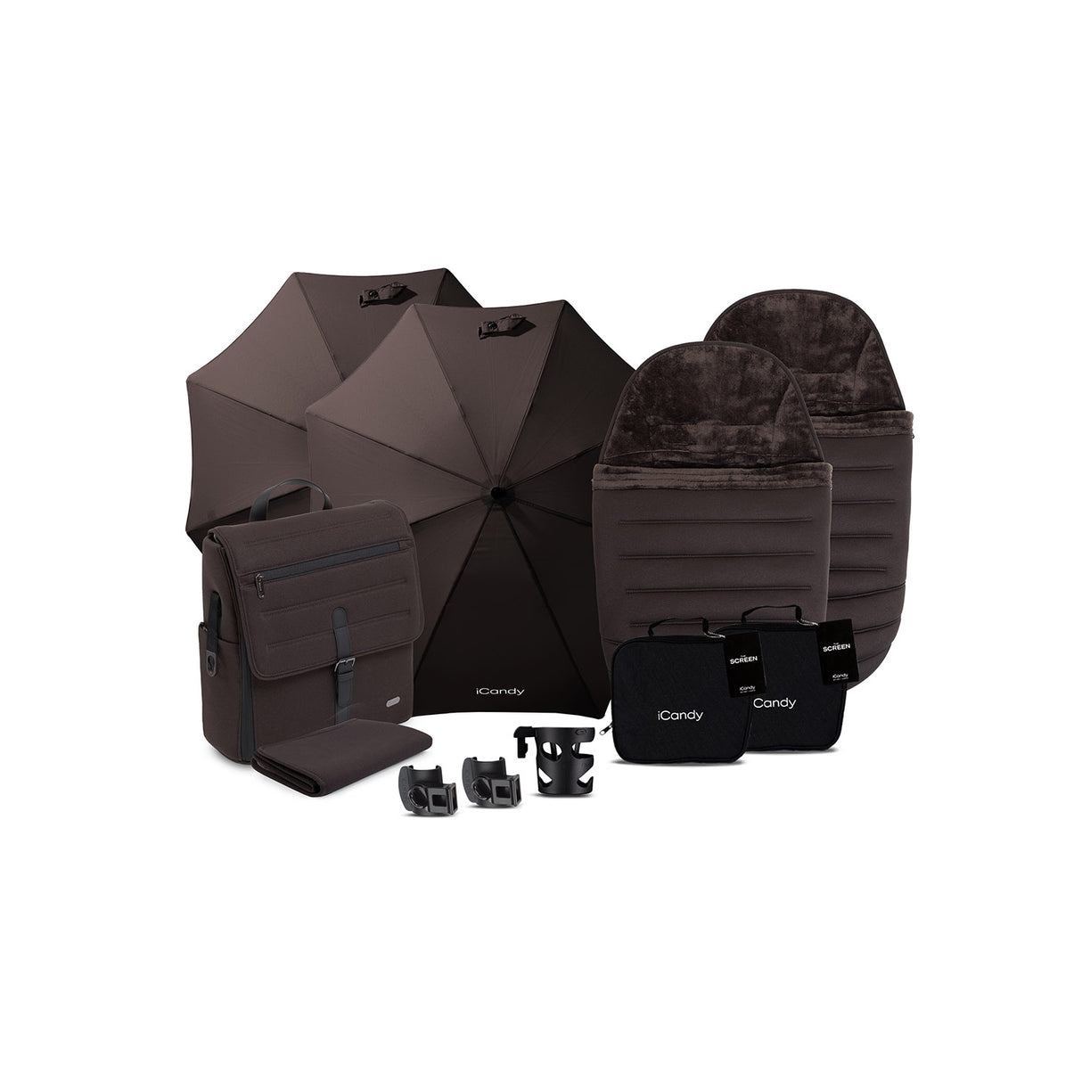 iCandy Peach 8 Editions Double Complete Accessory Bundle - Pecan