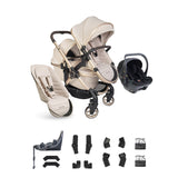 iCandy Peach 8 Editions Double Cocoon 360 Car Seat & Base Bundle - Biscotti
