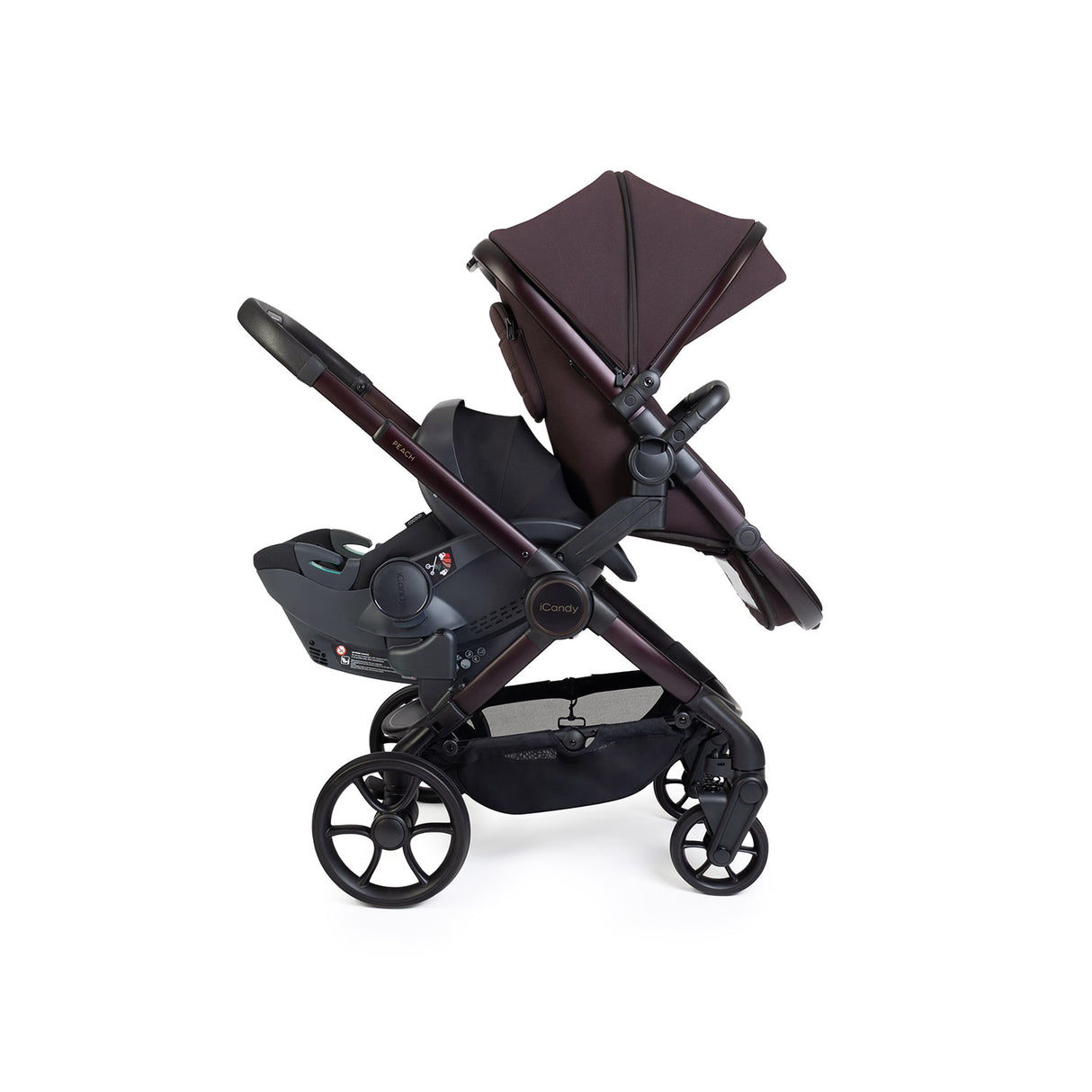 iCandy Peach 8 Editions Double Cocoon 360 Car Seat & Base Bundle - Coffee Bean