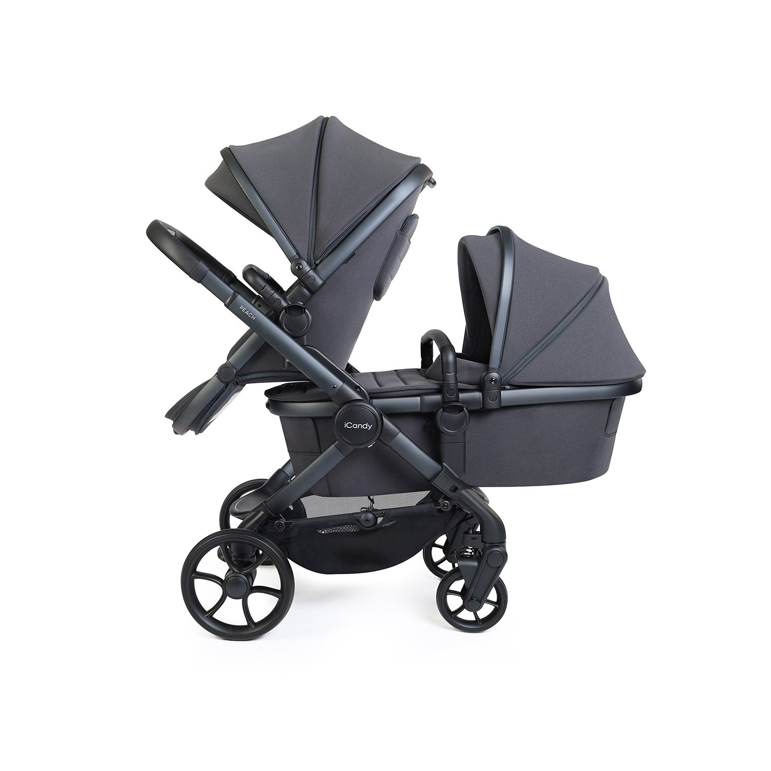 iCandy Peach 8 Double Cocoon 360 Car Seat & Base Bundle - Grey