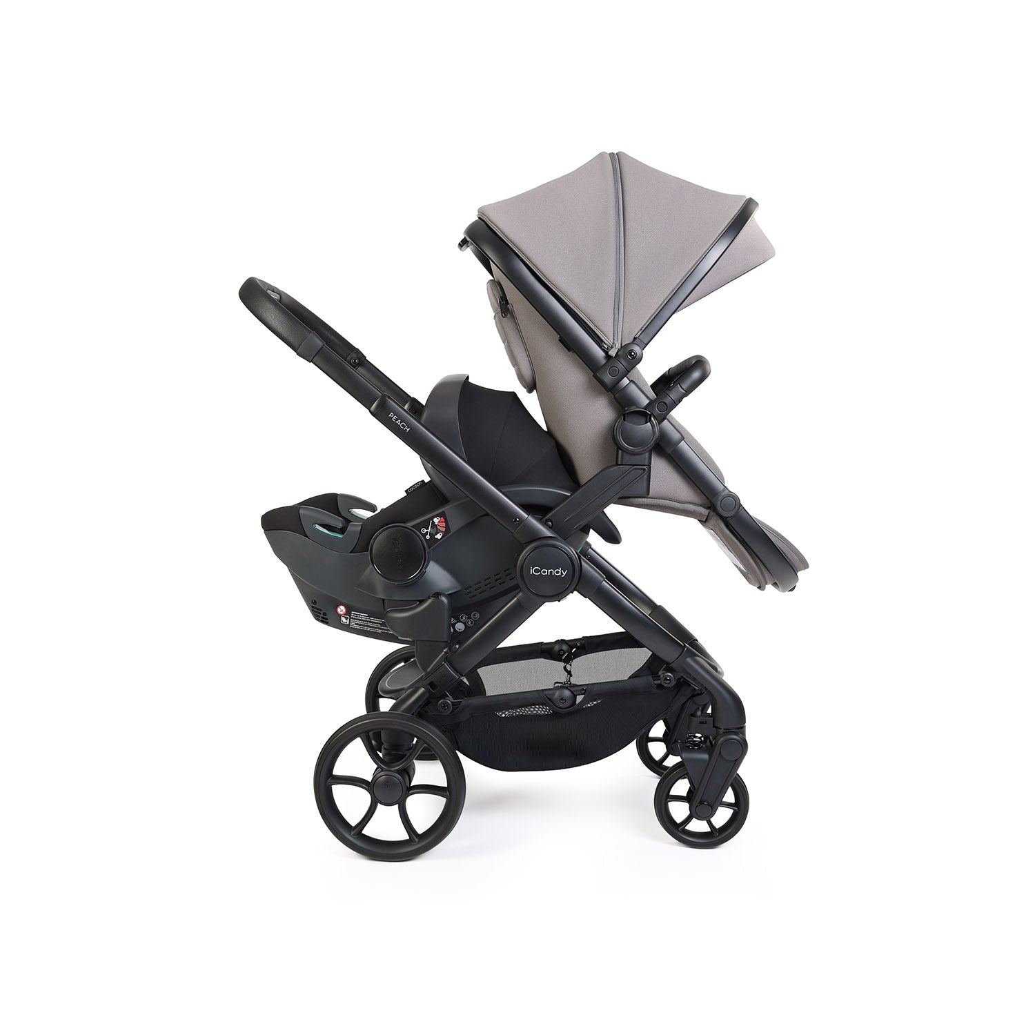 iCandy Peach 8 Double Cocoon 360 Car Seat & Base Bundle - Porcini