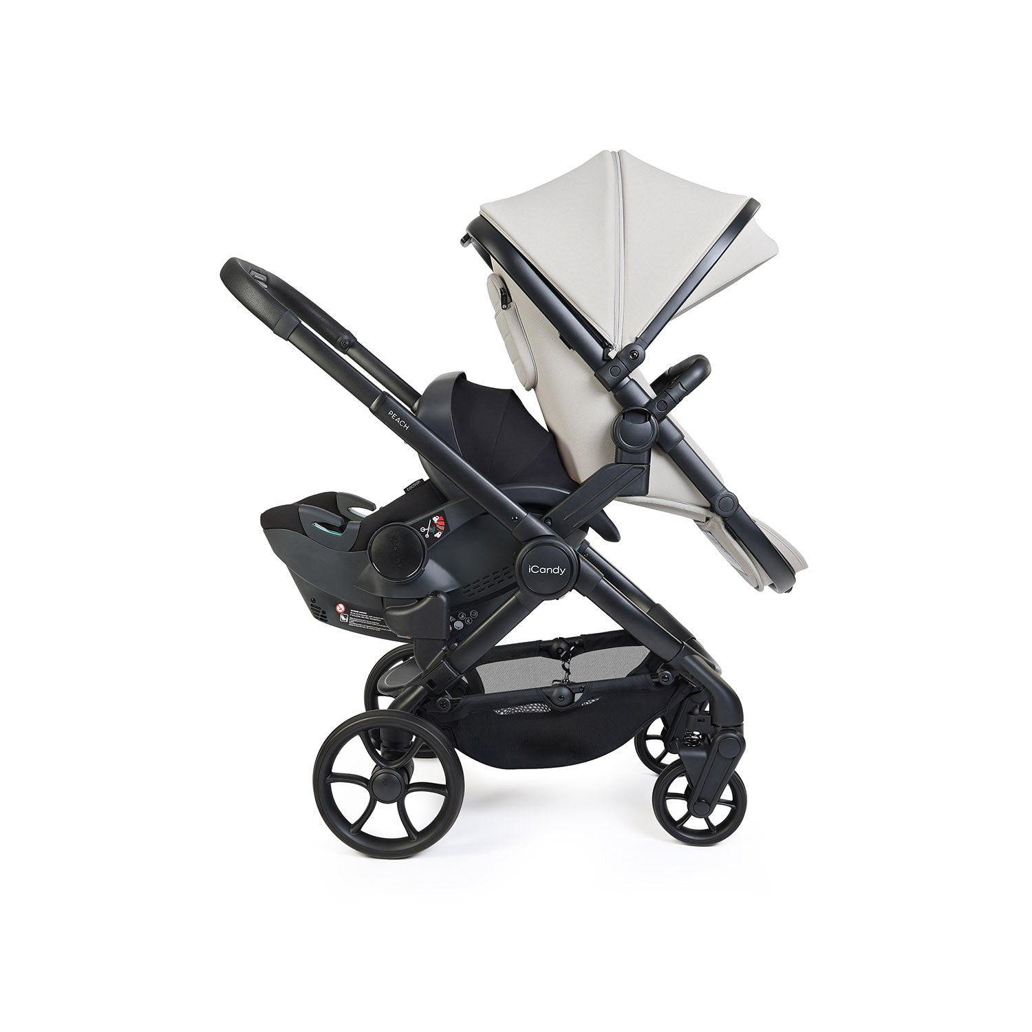 iCandy Peach 8 Double Cocoon 360 Car Seat & Base Bundle - Taupe
