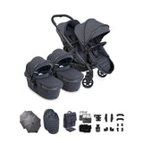 iCandy Peach 8 Twin Complete Accessory Bundle - Grey