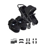 iCandy Peach 8 Twin Pushchair & Carrycot Combo - Black