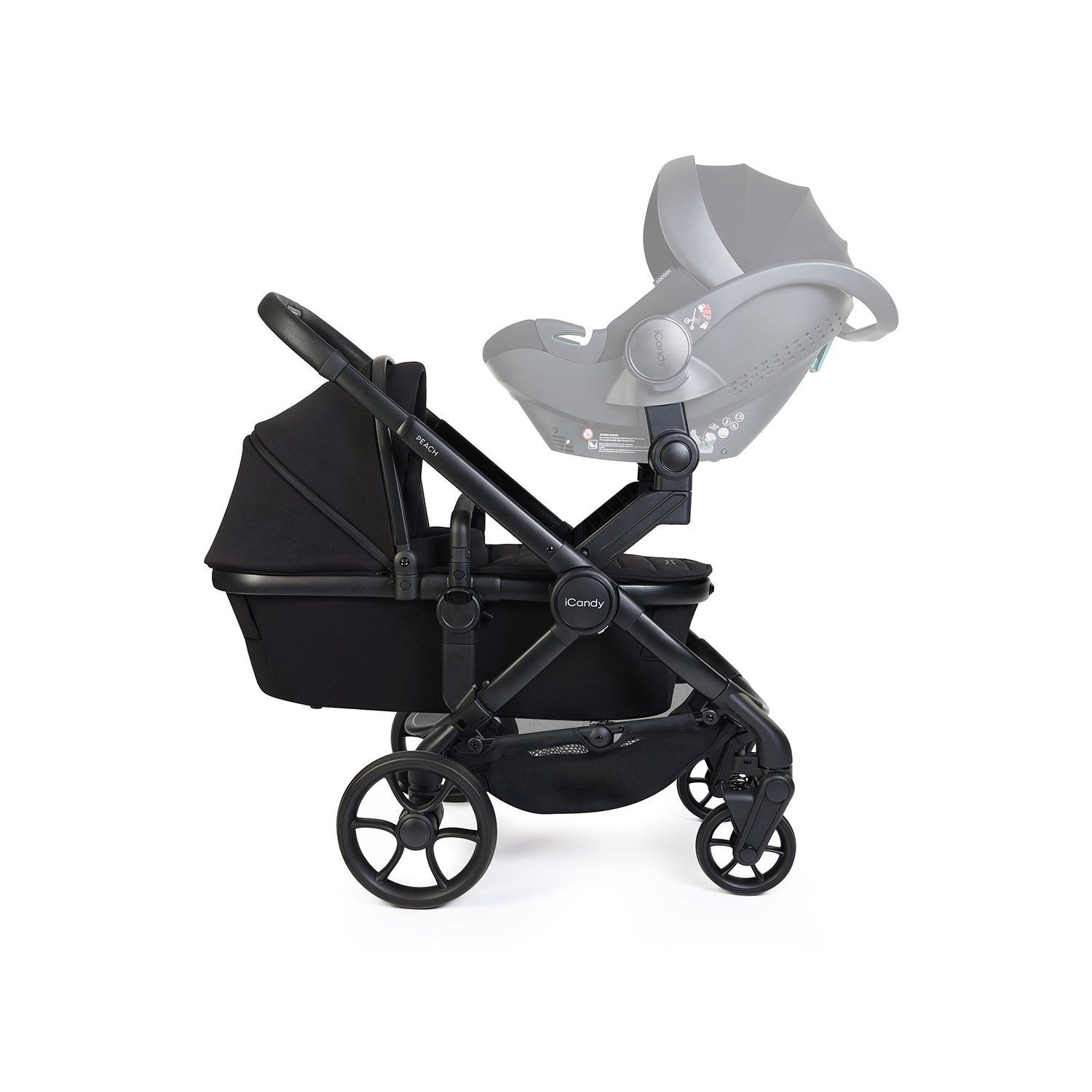 iCandy Peach 8 Twin Pushchair & Carrycot Combo - Black