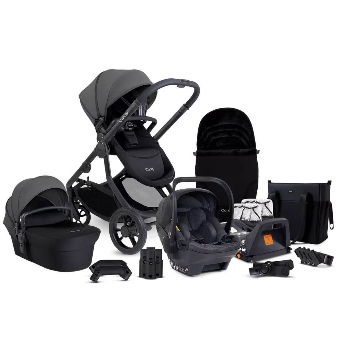 iCandy Orange 4 Travel System Bundle with Cocoon & Base - Fossil