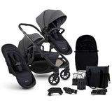 iCandy Orange 4 Double Pushchair with Complete Accessory Bundle - Fossil