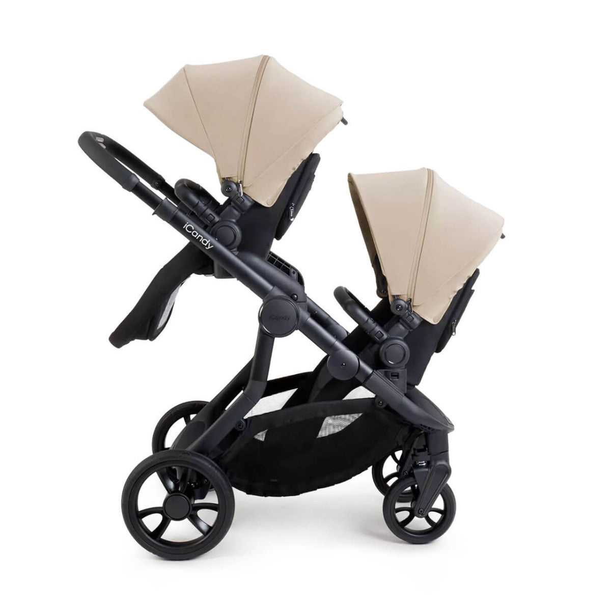 iCandy Orange 4 Twin Cocoon i-Size Complete Travel System Bundle - Latte