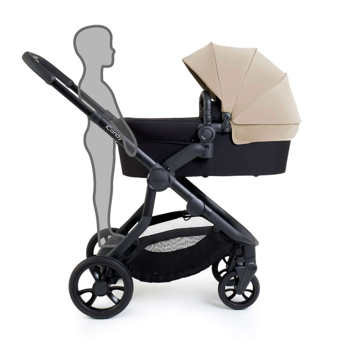 iCandy Orange 4 Pushchair with Complete Accessory Bundle - Latte