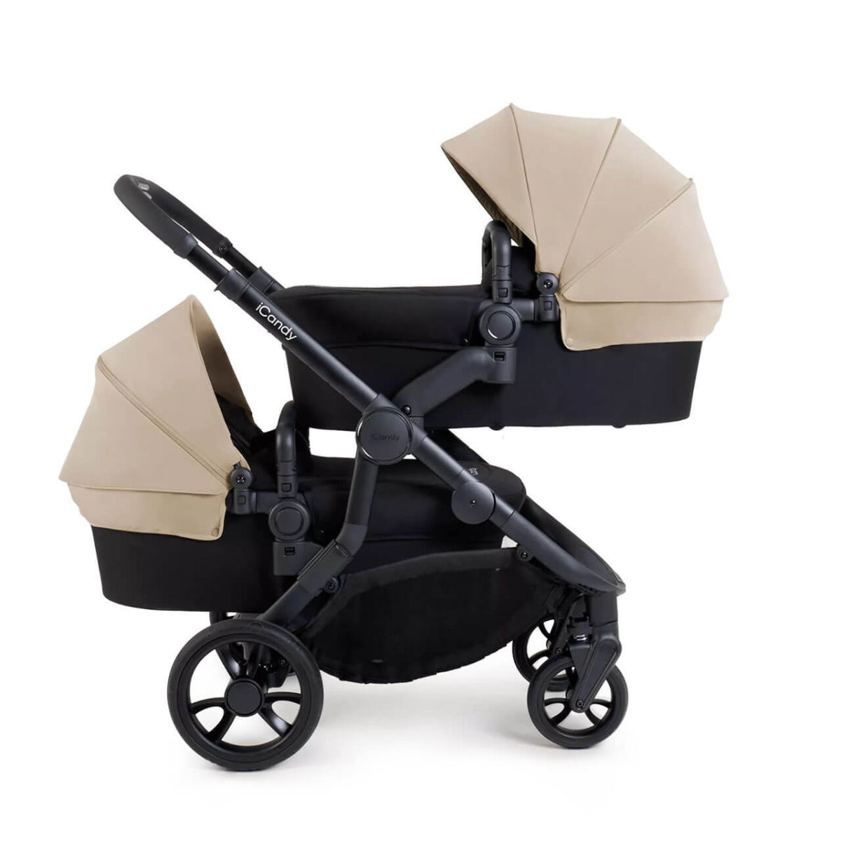 iCandy Orange 4 Twin Cocoon i-Size Complete Travel System Bundle - Latte