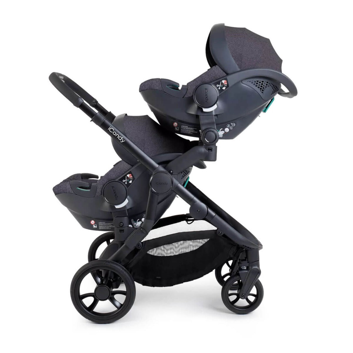 iCandy Orange 4 Twin Cocoon i-Size Complete Travel System Bundle - Fossil