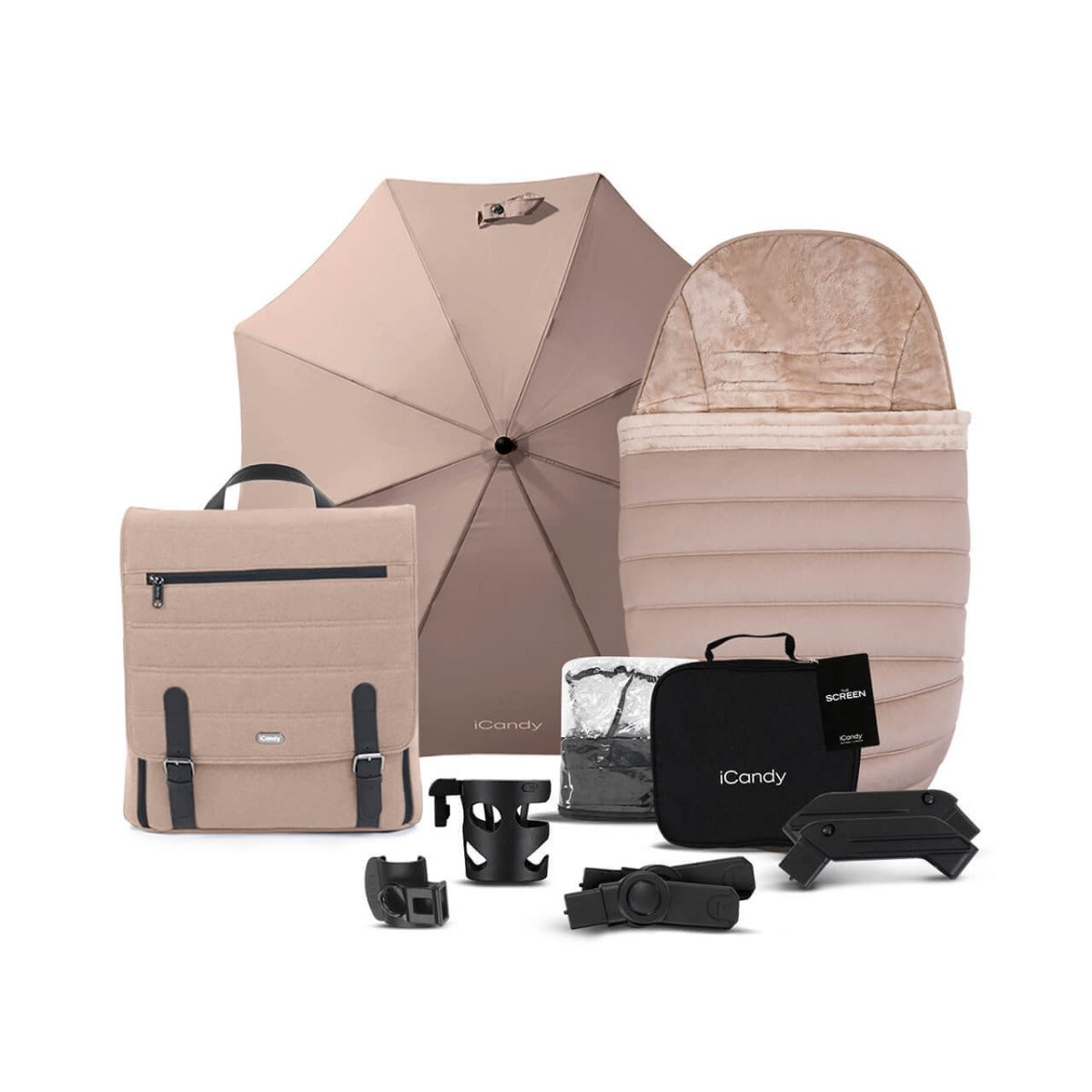 iCandy Peach 7 Travel System Bundle with Maxi-Cosi Cabriofix iSize Car Seat & Base - Cookie