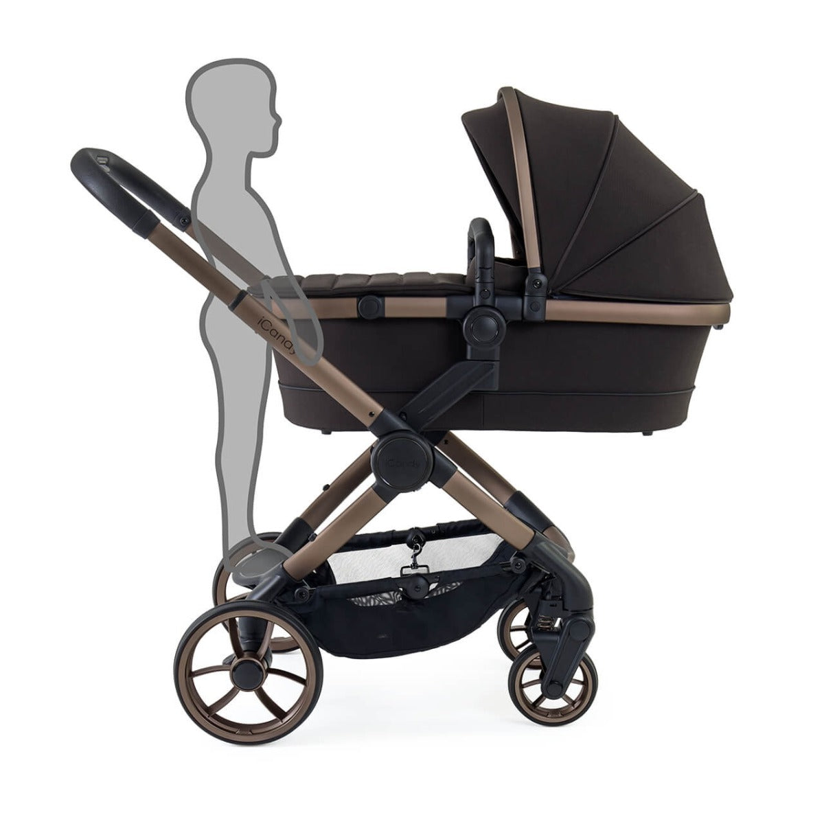 iCandy Peach 7 Travel System Bundle with Maxi-Cosi Cabriofix iSize Car Seat & Base - Pecan