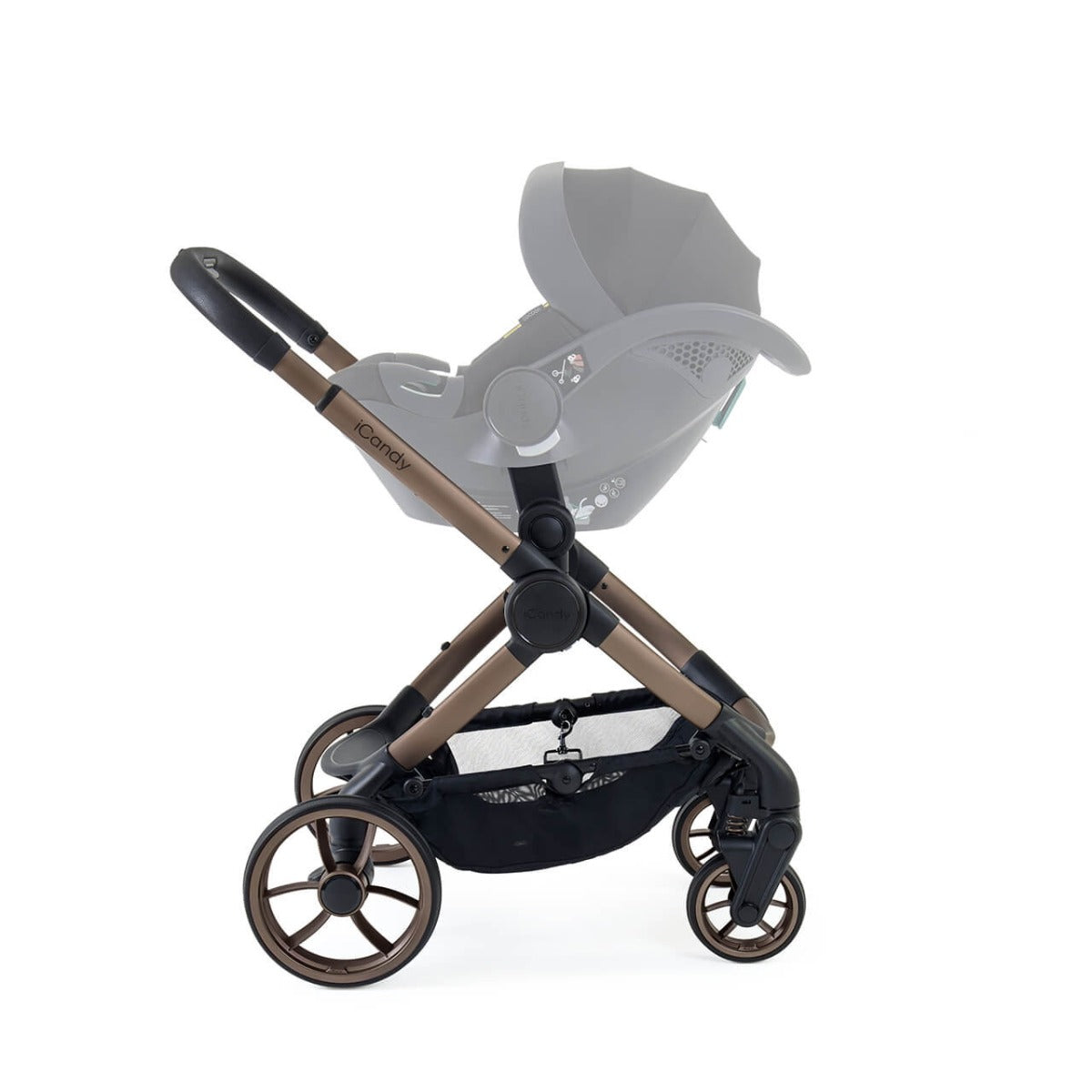 iCandy Peach 7 Travel System Bundle with Maxi-Cosi Cabriofix iSize Car Seat & Base - Pecan
