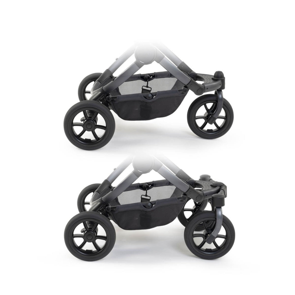 iCandy Peach 7 All-Terrain Twin Complete Pushchair & Accessories Bundle - Nimbus/Storm