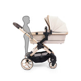 iCandy Peach 7 Travel System Bundle with Maxi-Cosi Pebble 360 iSize Car Seat & Base - Biscotti