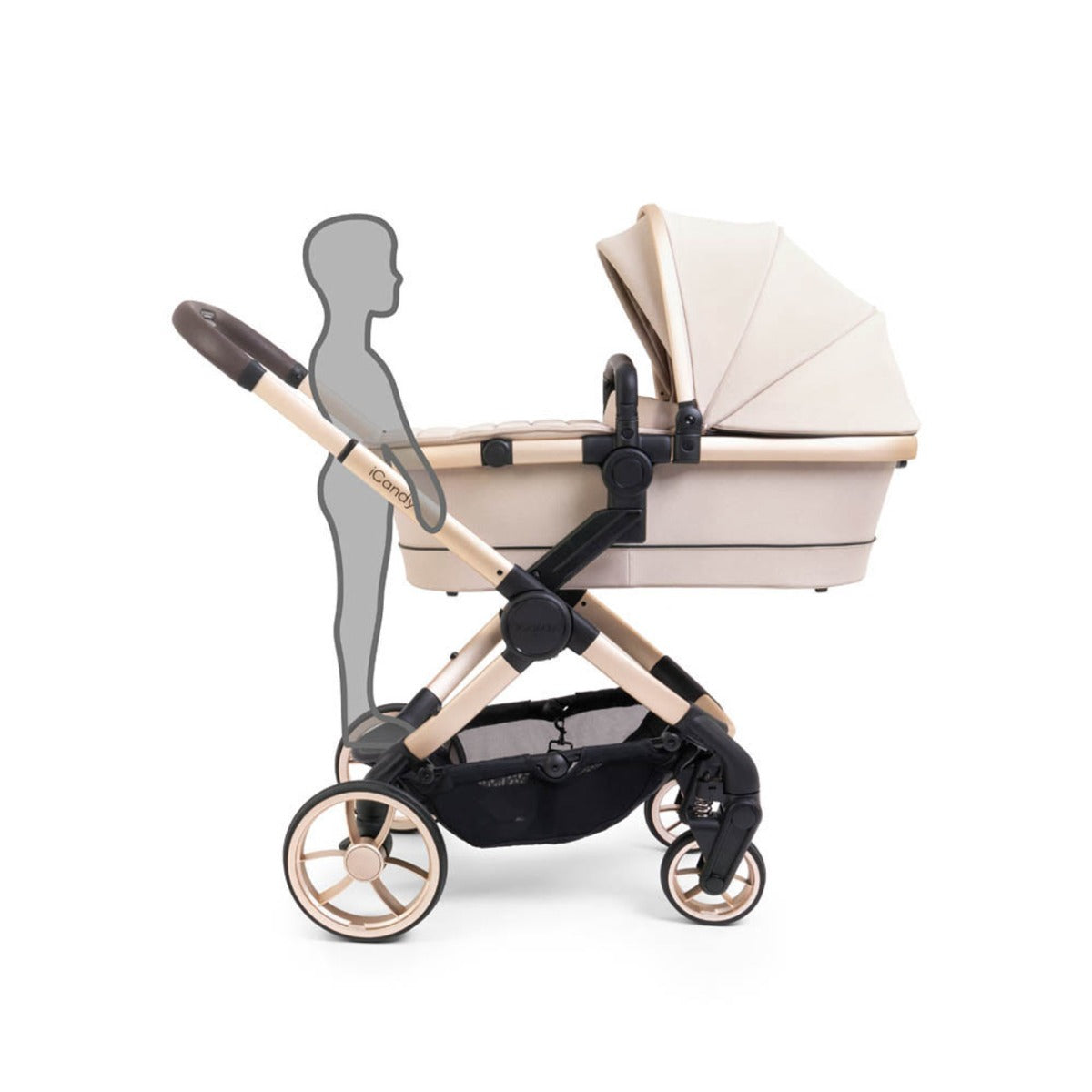 iCandy Peach 7 Travel System Bundle with Cocoon i-Size Car Seat & Base - Biscotti